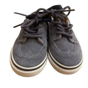 Janie & Jack Blue Suede Leather Wing Tip Shoes New without tag NWOT Size 6